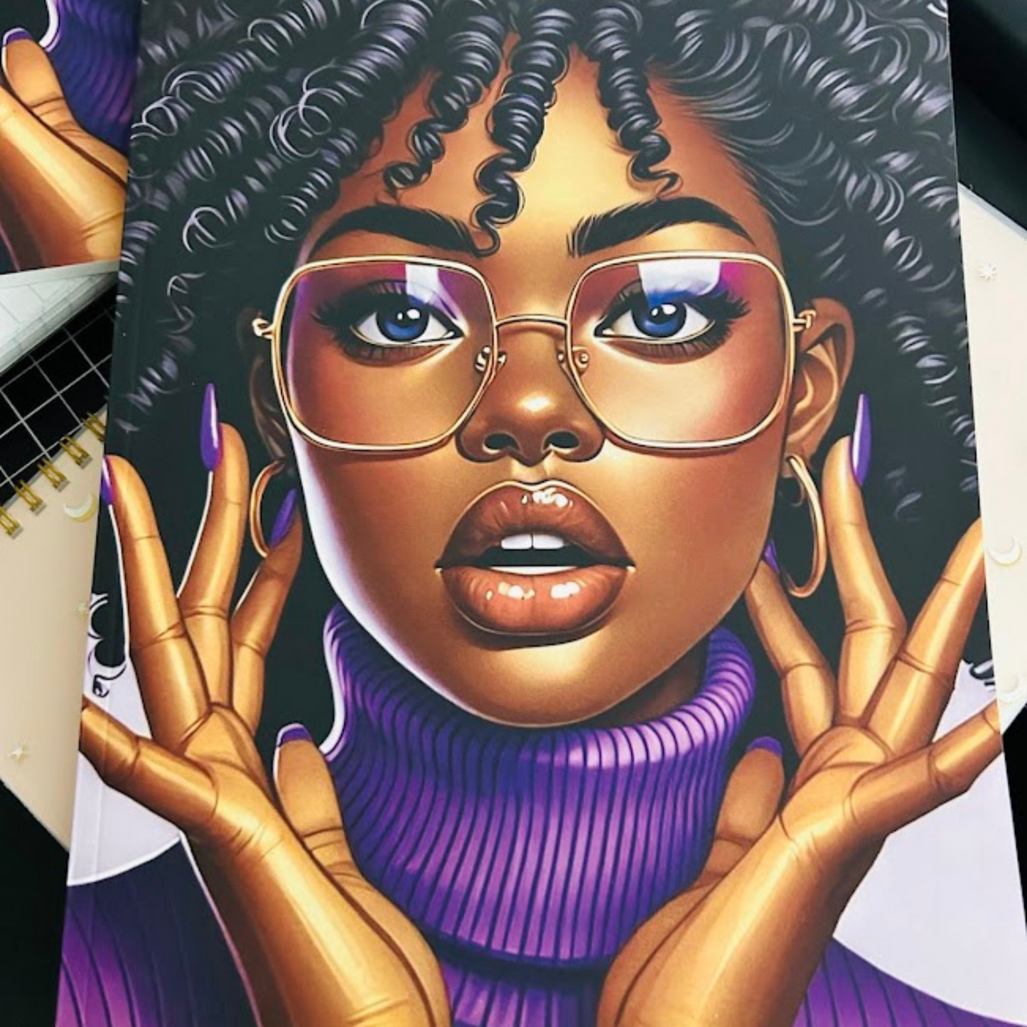 Purple Pop Non Spiral Notebook