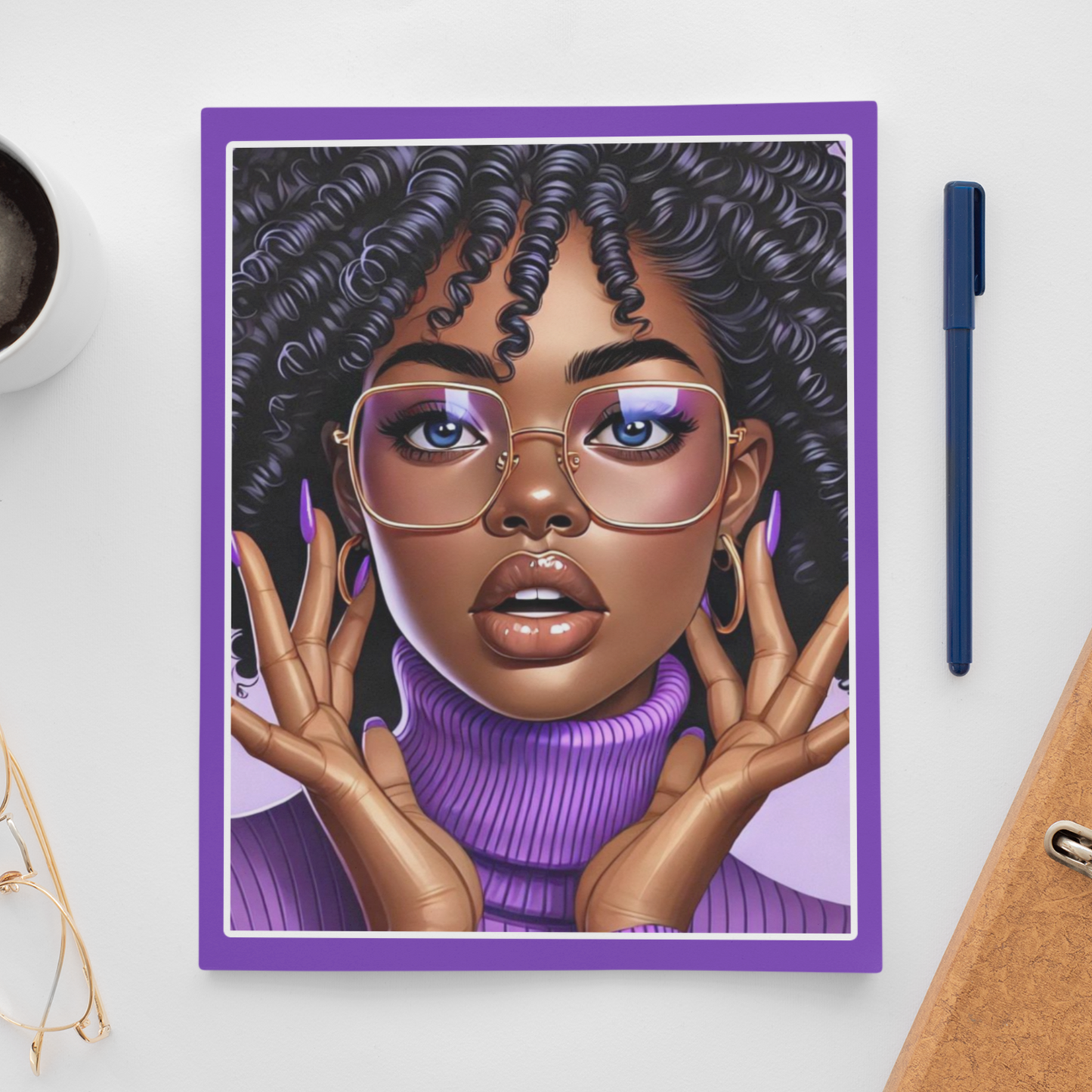 Purple Pop Non Spiral Notebook