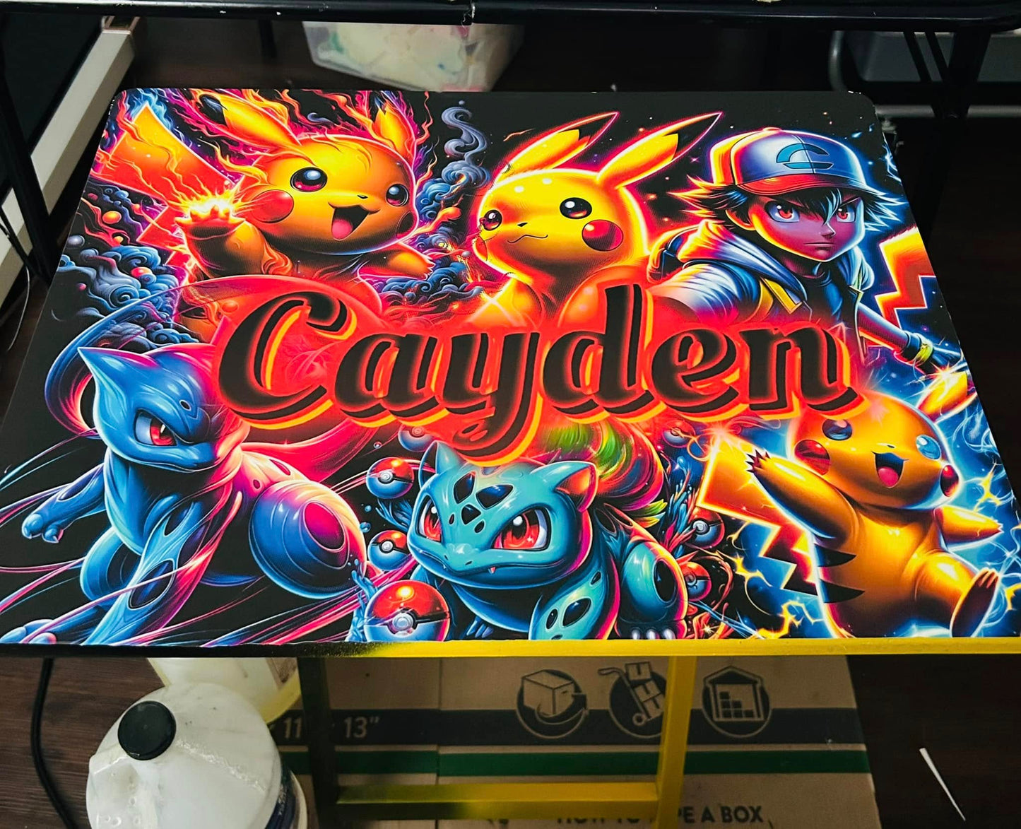 Custom Tray Tables-Epoxy Covered