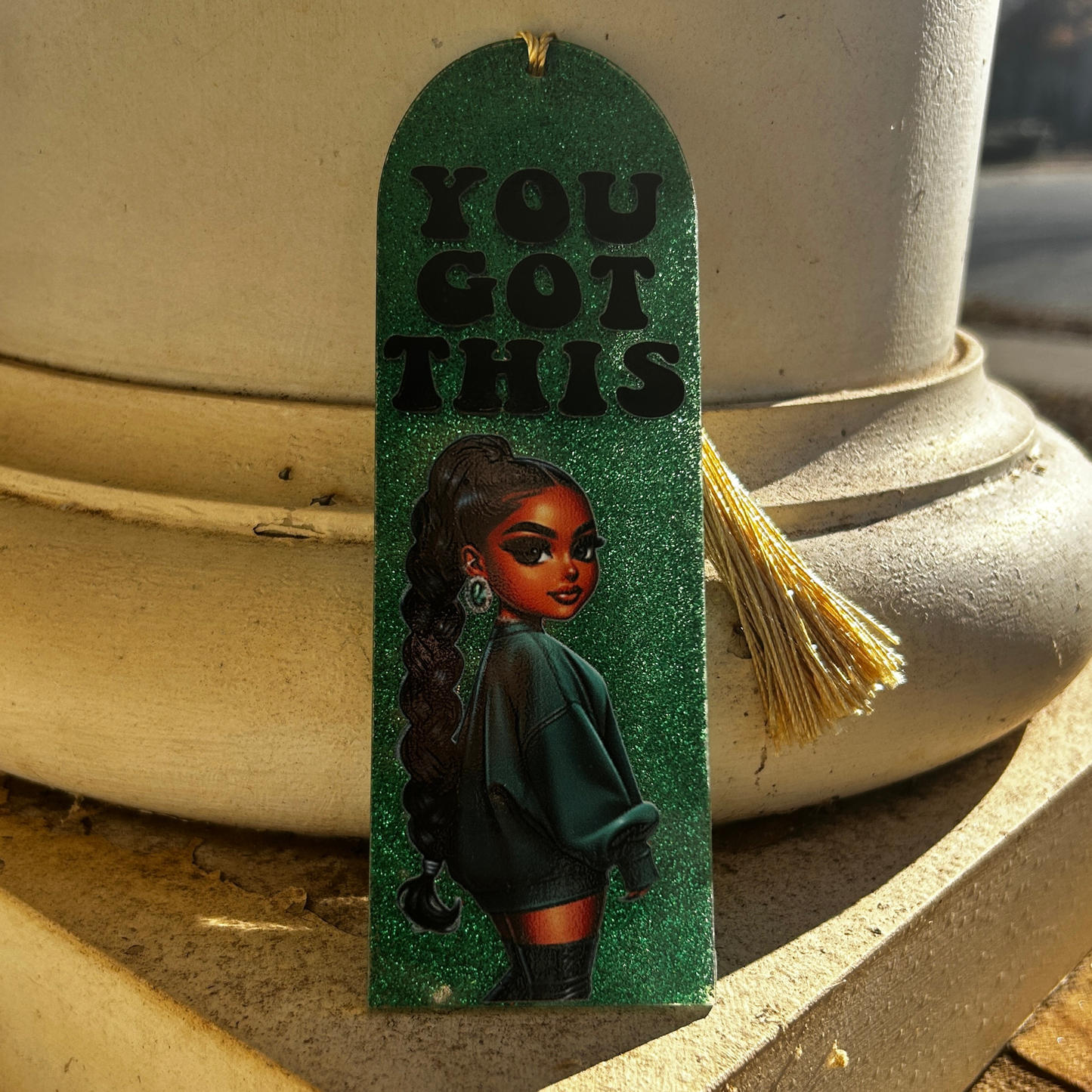 You Got This – Glitter Resin Bookmark