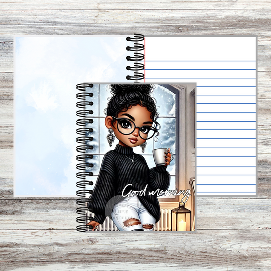 Good Morning Cozy Girl Notebook