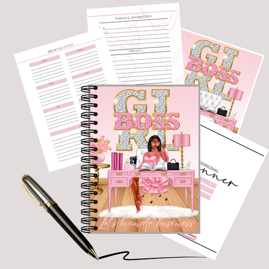 Pink Girl Boss Planner