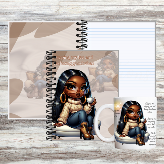Good Vibes Sip & Write Notebook & Mug