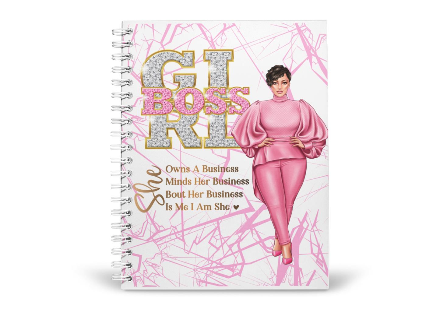 Cute Girl Boss Bling Notebook & Mug