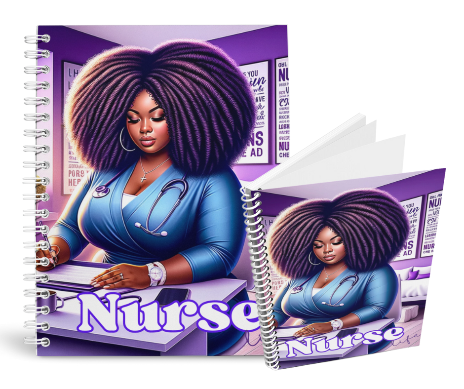 Purple Nurse Life Notebook