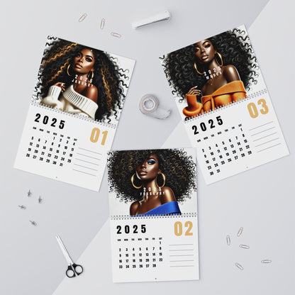 Queen of Curls Wall Calendar