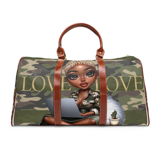 Love & Peace Camouflage Travel Bag