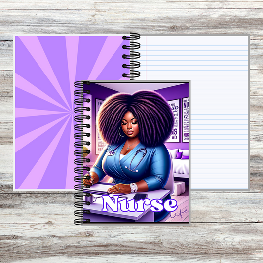 Purple Nurse Life Notebook