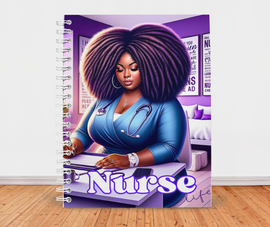 Purple Nurse Life Notebook