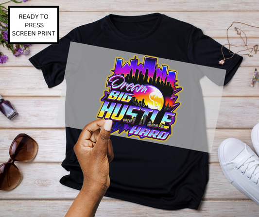 Hustle DTF Transfer – Ready to Press