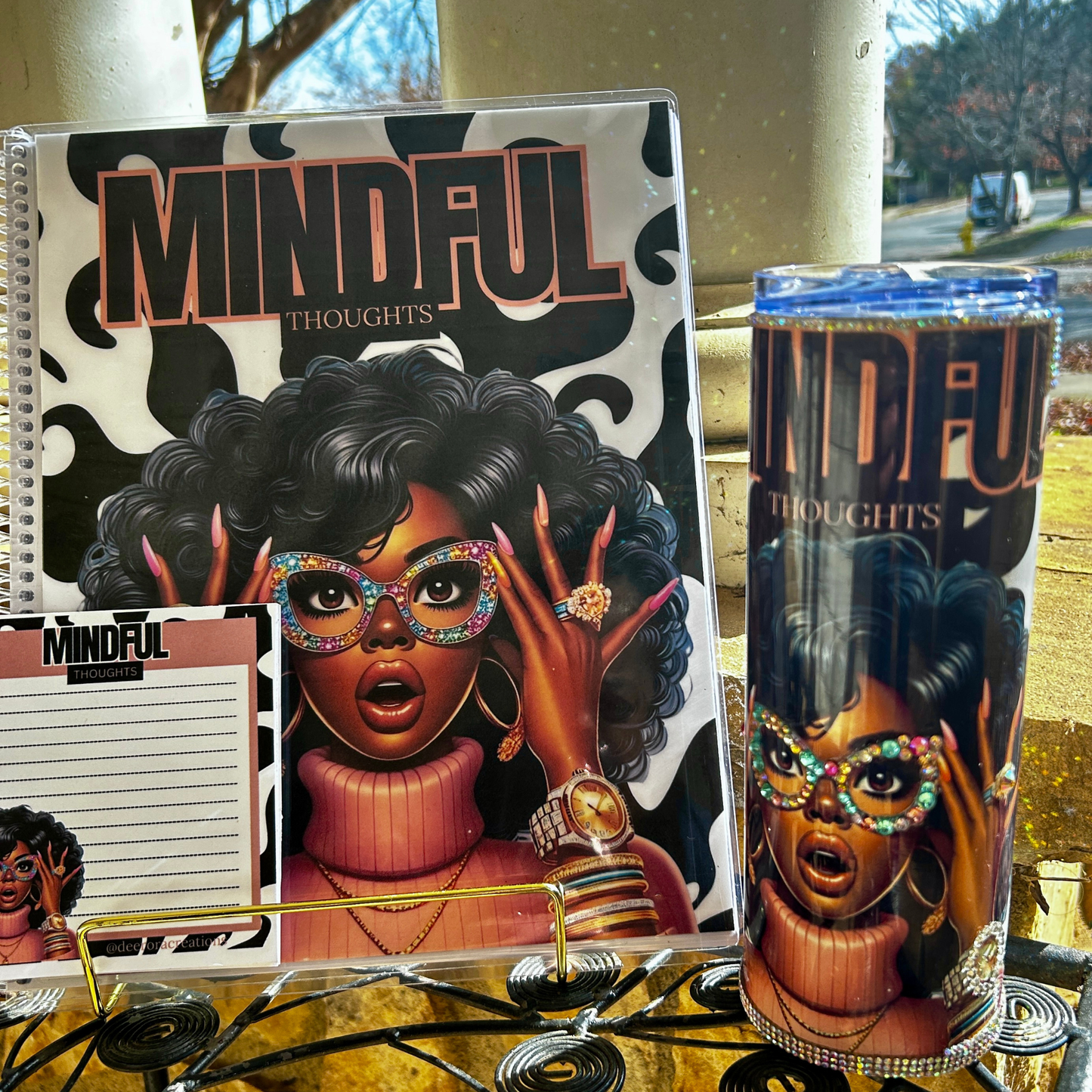 “Mindful Thoughts” Luxe Stationery & Tumbler Set