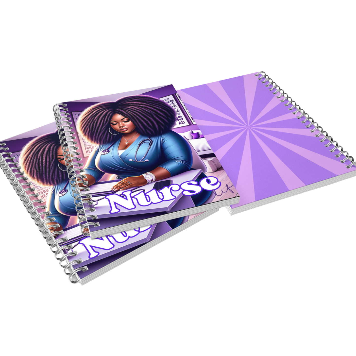 Purple Nurse Life Notebook