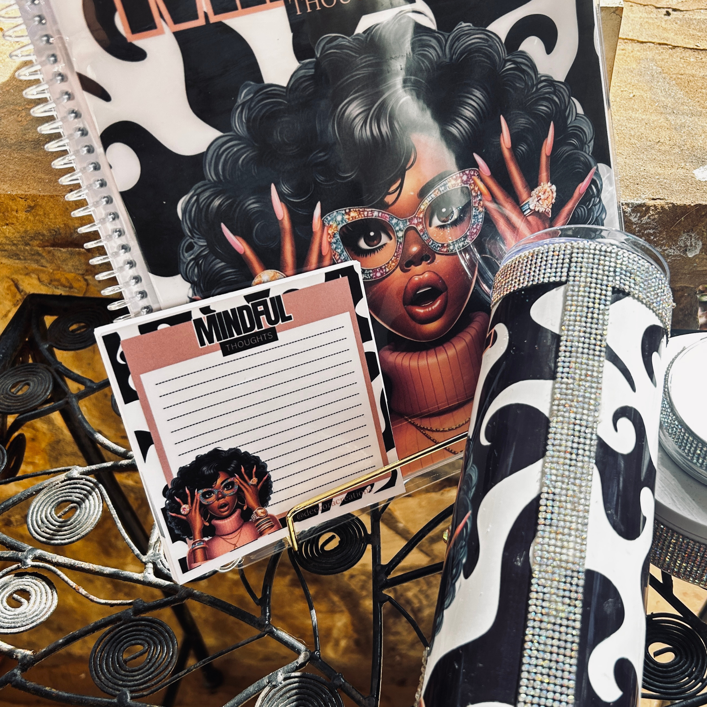 “Mindful Thoughts” Luxe Stationery & Tumbler Set