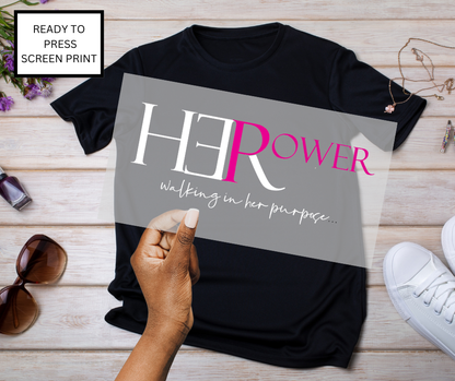 HerPower DTF Transfer – Ready to Press