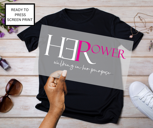 HerPower DTF Transfer – Ready to Press