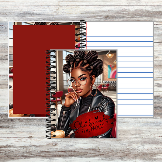 She Breaks the Mold Notebook