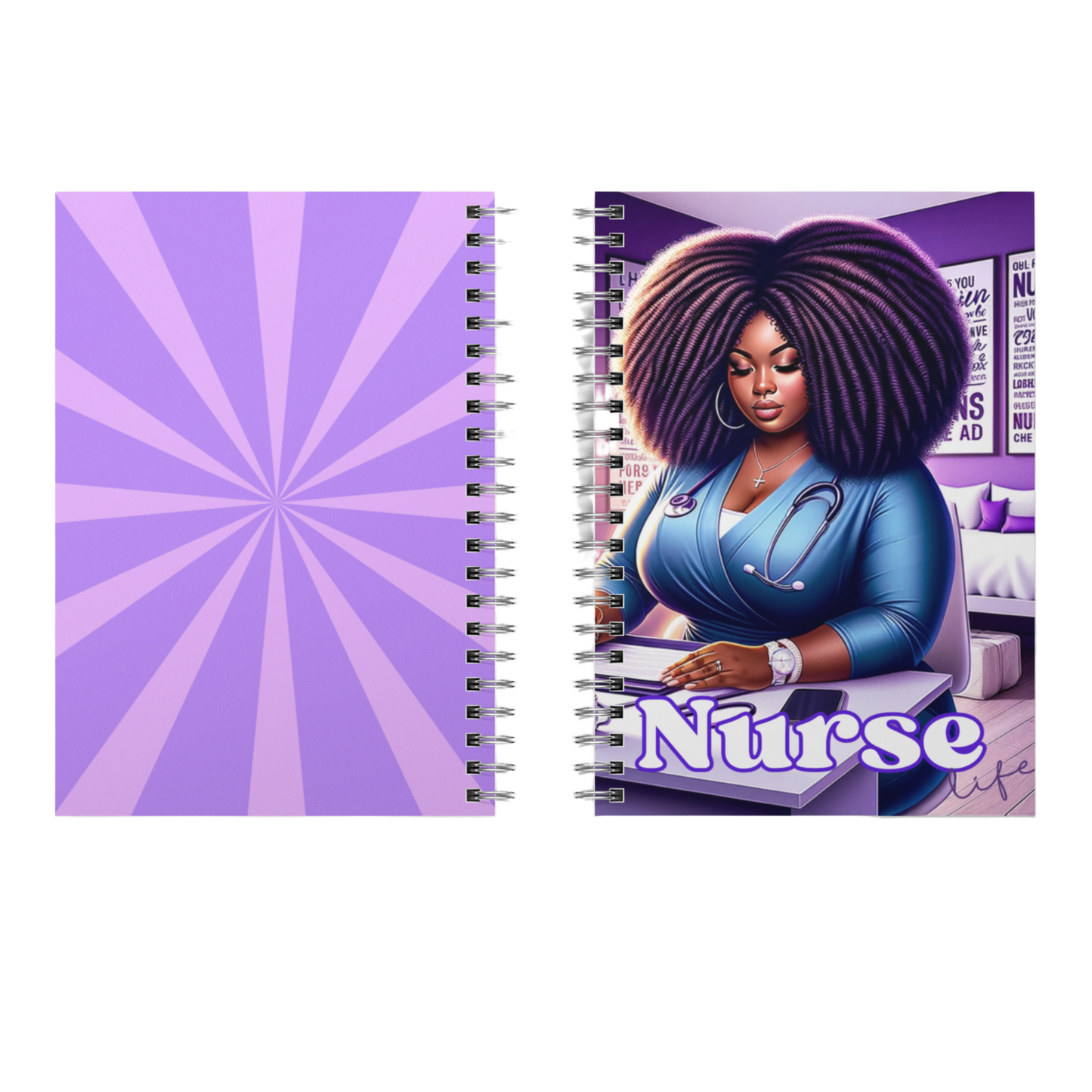 Purple Nurse Life Notebook