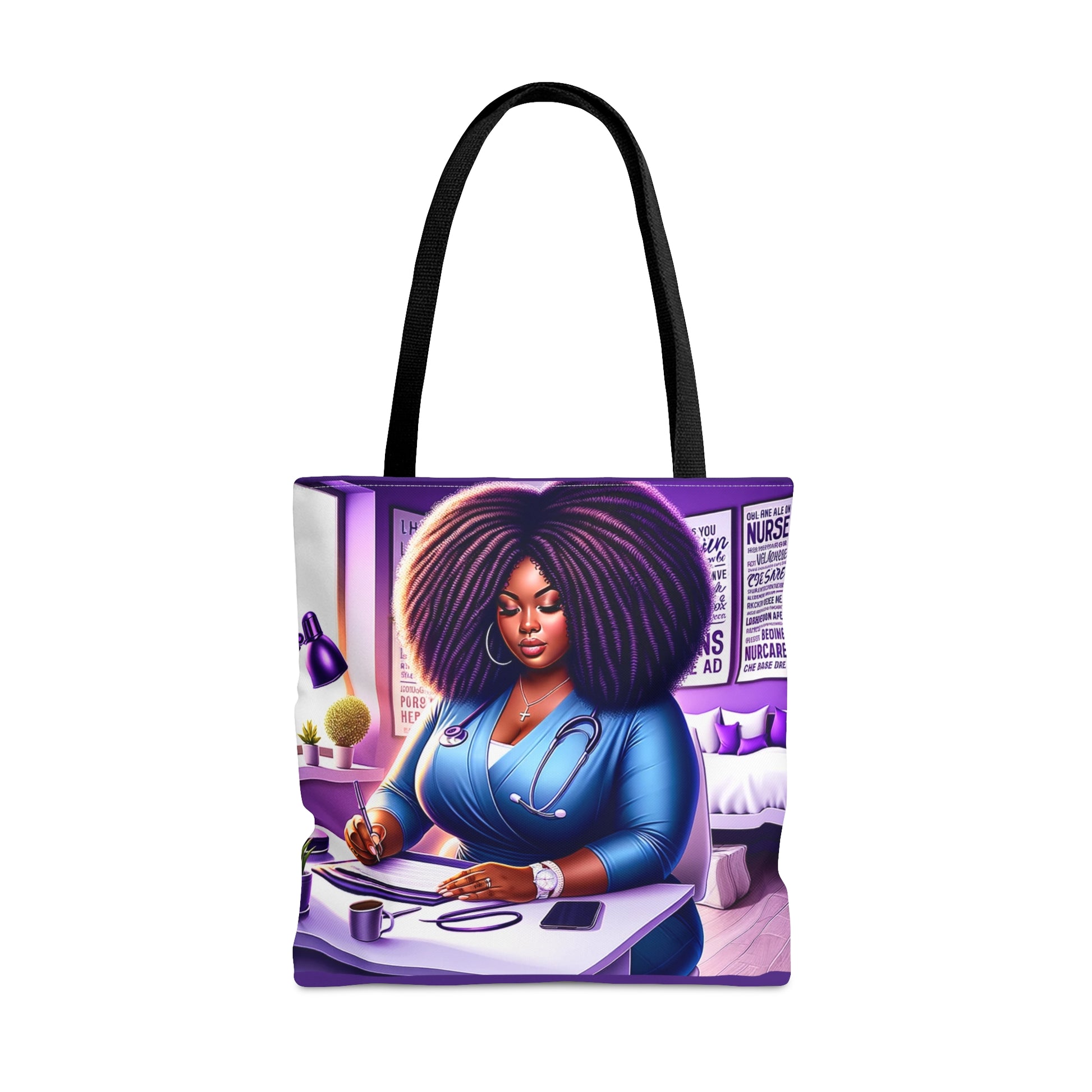 Purple Nurse Tote Bag