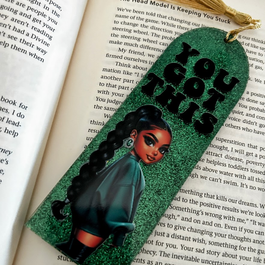 You Got This – Glitter Resin Bookmark