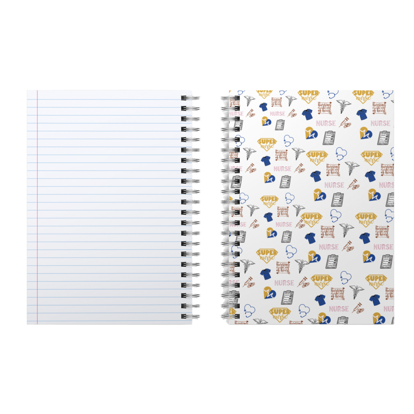 Curvy Super Nurse Spiral Notebook