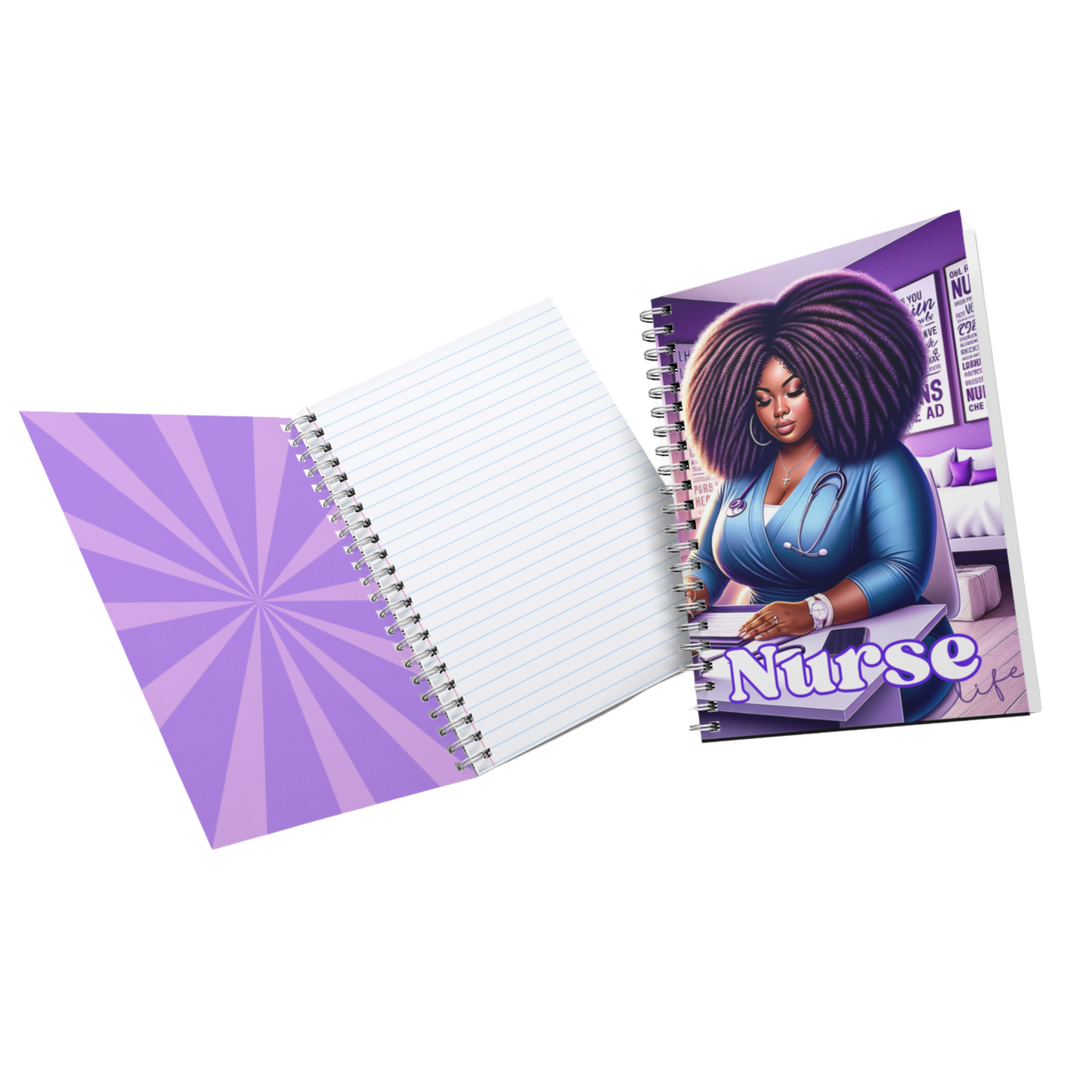 Purple Nurse Life Notebook