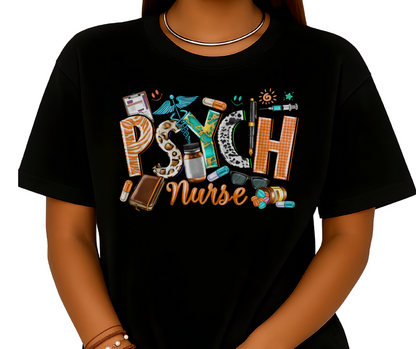 Psych Nurse DTF Transfer – Ready to Press