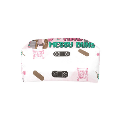Nurse-Themed Bag: Scrubs, Coffee, and Messy Buns Design