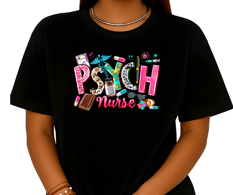 Psych Nurse DTF Transfer – Ready to Press