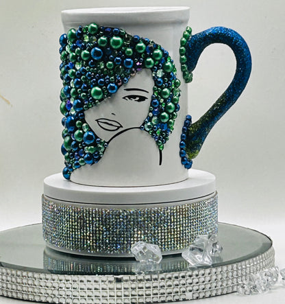 Glam Girl Rhinestone Mug
