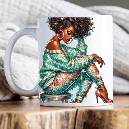 Sparkle & Shine Afro Glam Mug