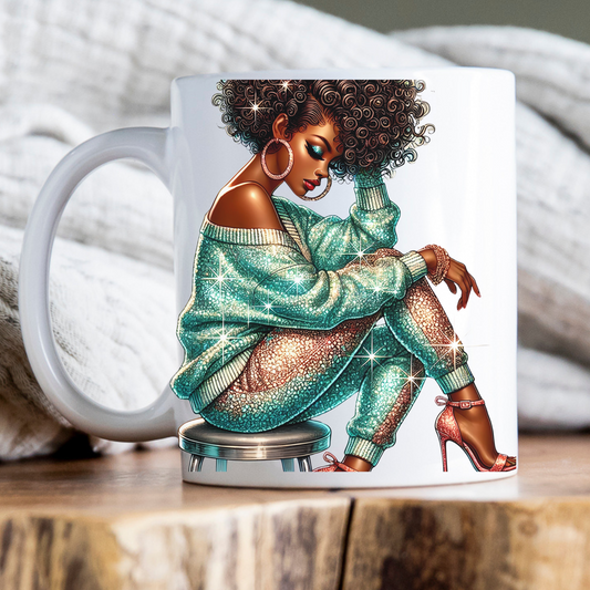 Sparkle & Shine Afro Glam Mug