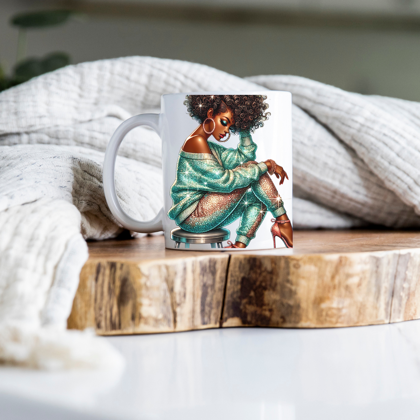 Sparkle & Shine Afro Glam Mug