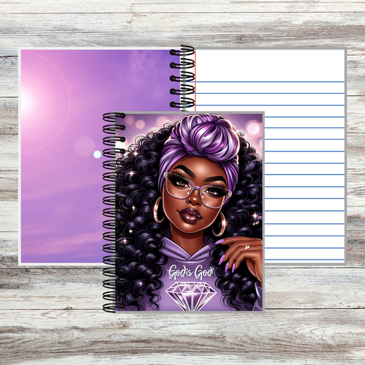 Purple Diamond Notebook